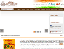 Tablet Screenshot of indiacoffee.org